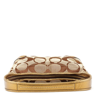 11599 Beige Gold Ergo Hobo Shoulder Bag