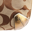 11599 Beige Gold Ergo Hobo Shoulder Bag