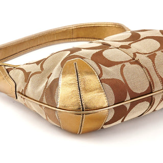 11599 Beige Gold Ergo Hobo Shoulder Bag