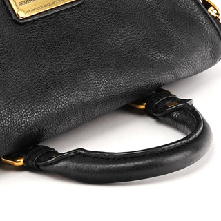 Black Leather Classic Q Mariska Backpack