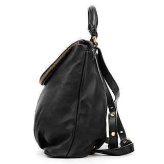Black Leather Classic Q Mariska Backpack