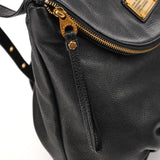 Black Leather Classic Q Mariska Backpack