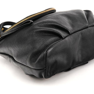 Black Leather Classic Q Mariska Backpack