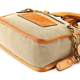 Beige Tan Canvas Harley Tote Bag