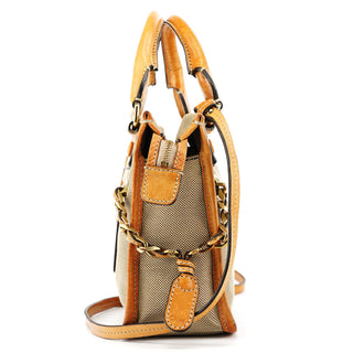 Beige Tan Canvas Harley Tote Bag
