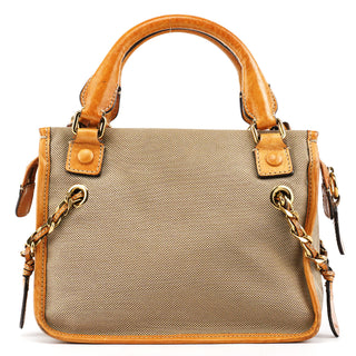 Beige Tan Canvas Harley Tote Bag