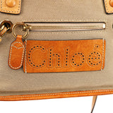 Beige Tan Canvas Harley Tote Bag