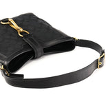 11058 Sac hobo Hamptons en toile Signature noire