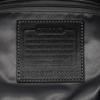 12454 Black Leather Patchwork Hamptons Tote Bag