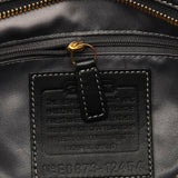 12454 Black Leather Patchwork Hamptons Tote Bag