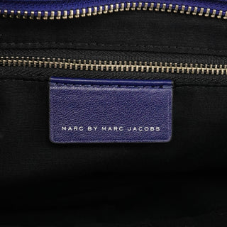 Cobalt Blue Leather Classic 2-Way Bowling Bag