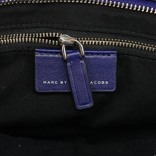 Cobalt Blue Leather Classic 2-Way Bowling Bag