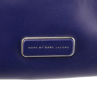 Cobalt Blue Leather Classic 2-Way Bowling Bag