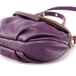 Purple Leather Classic Q Crossbody Bag