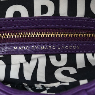 Purple Leather Classic Q Crossbody Bag