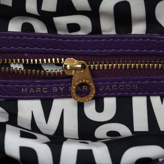 Purple Leather Classic Q Crossbody Bag