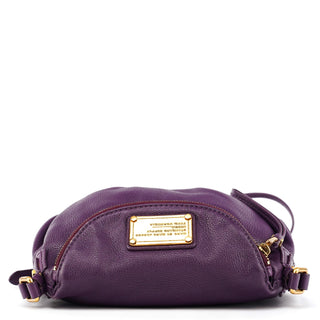 Purple Leather Classic Q Crossbody Bag