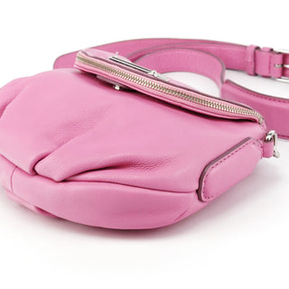 Pink Leather Classic Q Crossbody Bag