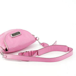 Pink Leather Classic Q Crossbody Bag