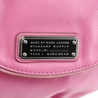 Pink Leather Classic Q Crossbody Bag