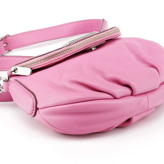 Pink Leather Classic Q Crossbody Bag