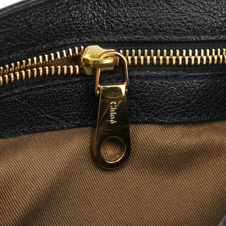 Black Leather Elsie 2-Way Bag