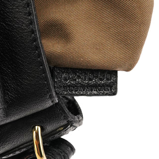 Black Leather Elsie 2-Way Bag