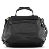 Black Leather Elsie 2-Way Bag