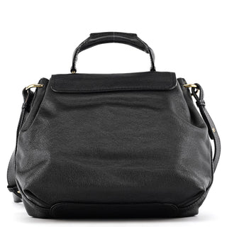 Black Leather Elsie 2-Way Bag