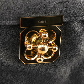 Black Leather Elsie 2-Way Bag
