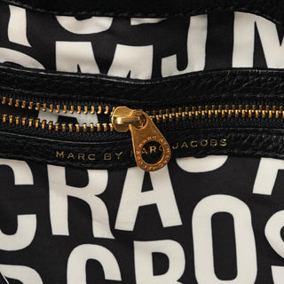 Black Leather Classic Q Fran 2-Way Bag