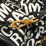 Black Leather Classic Q Fran 2-Way Bag
