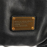 Black Leather Classic Q Fran 2-Way Bag