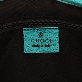 01147 Beige Turquoise GG Jackie Shoulder Bag