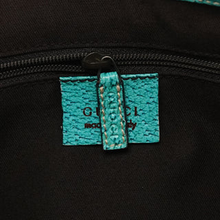01147 Beige Turquoise GG Jackie Shoulder Bag