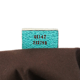 01147 Beige Turquoise GG Jackie Shoulder Bag