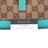 01147 Beige Turquoise GG Jackie Shoulder Bag