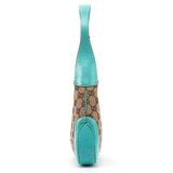 01147 Beige Turquoise GG Jackie Shoulder Bag