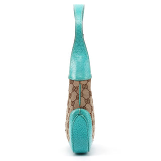 01147 Beige Turquoise GG Jackie Shoulder Bag