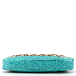 01147 Beige Turquoise GG Jackie Shoulder Bag
