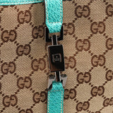 01147 Beige Turquoise GG Jackie Shoulder Bag