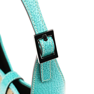 01147 Beige Turquoise GG Jackie Shoulder Bag