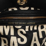 Black Leather Classic Q Fran 2-Way Bag