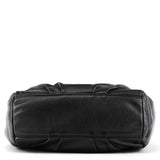 Black Leather Classic Q Fran 2-Way Bag