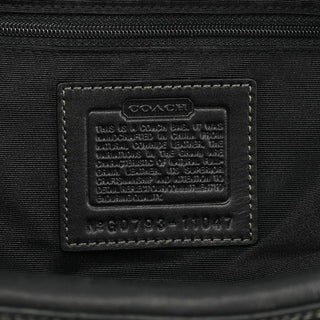 11047 Black Leather Hamptons Tote Bag