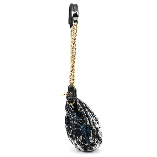 Navy Blue Sequin Little Stam Shoulder Bag