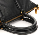 Black Leather Classic Q 2-Way Bowling Bag