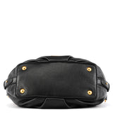 Black Leather Classic Q 2-Way Bowling Bag
