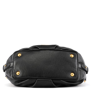 Black Leather Classic Q 2-Way Bowling Bag