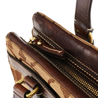 11620 Beige Tan Signature Turnlock Tote Bag